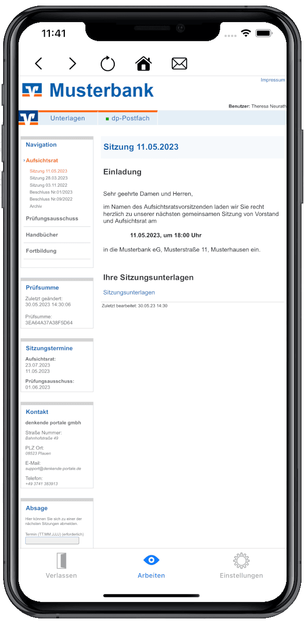 Mobilansicht Genossenschaften