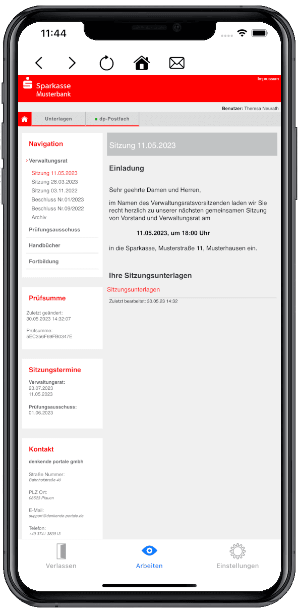 Mobilansicht Sparkassen